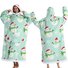 Home Clothes Jacket Lazy Hooded Sweater Thickened Blanket Loose Pullover Wearable Blanket Couple Style