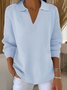 Shawl Collar Plain Simple Loose Sweater