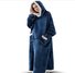 Home Clothes Jacket Lazy Hooded Sweater Thickened Blanket Loose Pullover Wearable Blanket Couple Parent-Child Style