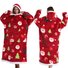 Home Clothes Jacket Lazy Hooded Sweater Thickened Blanket Loose Pullover Wearable Blanket Couple Style