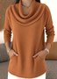 Regular Fit Casual Mock Neck T-Shirt