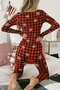 V Neck Sexy Christmas Regular Fit Lounge Set