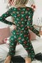 V Neck Sexy Christmas Regular Fit Lounge Set
