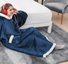 Home Clothes Jacket Lazy Hooded Sweater Thickened Blanket Loose Pullover Wearable Blanket Couple Parent-Child Style