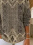 Casual Abstract Sweater