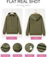 Casual Loose Jacquard Texture Elastic Drawstring Hooded Women's Sweatshirt