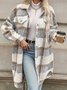 Shawl Collar Casual Trench Coat