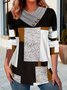 Casual Others Multicolor Block T-Shirt