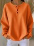 Loose Simple Crew Neck Plain T-Shirt