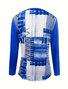 Others Casual Loose Multicolor Block T-Shirt