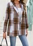 Casual Color Block Shawl Collar Blazer