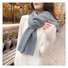 Simple Loose Wool-Blend Asymmetrical Collar Kimono