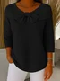 Plain Simple Crew Neck Loose Knit Top