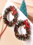 Christmas Colorful Diy Jewelry Christmas Tree Bell Elk Earrings Personality Felt Earrings