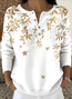 Casual Henley Collar Sweater