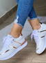 Color Block Urban Mesh Fabric All Season Shallow Shoes