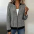 Casual Geometric Stand Collar Jacket