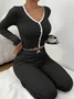 Plain Regular Fit Simple Lounge Set