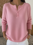 Women's Classic Casual Knit Button Sweater