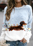 Casual Regular Fit Cotton Sweatshirt