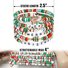 Christmas 6-Pack Cute Elk Polymer Clay Bracelet Set Women's Party Gift