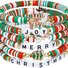 Christmas 6-Pack Cute Elk Polymer Clay Bracelet Set Women's Party Gift