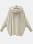Loose Lapel Collar Dolman Sleeve Split Joint Girly Coat