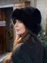 Plush Mongolian Hat For Women Thickened Autumn And Winter Windproof Cold-proof Warm Basin Hat Imitation Mink Fur Earmuffs Fisherman Hat