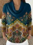 Simple Loose Nationality/Ethnic Sweater