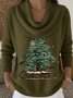 Others Simple Loose Christmas Tree Sweater