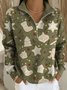 Half Open Collar Christmas Casual Sweater