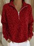 Christmas Casual Half Open Collar Sweater