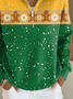 Loose Christmas Casual Half Open Collar Sweater
