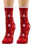 Women's Christmas Socks Autumn And Winter Fur Socks Santa Claus Elk Christmas Tree Snowman Snowflake Striped Gift Mid-tube Christmas Socks