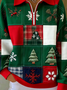 Christmas Casual Half Open Collar Sweater