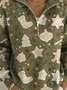 Half Open Collar Christmas Casual Sweater