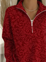 Christmas Casual Half Open Collar Sweater