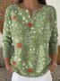 Casual Crew Neck Loose Christmas Sweater