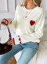 Knitted Casual Crew Neck Sweater