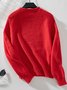 Crew Neck Casual Sweater