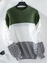 Cotton Regular Fit Casual Crew Neck Sweater