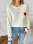 Knitted Casual Crew Neck Sweater