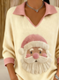 Loose Christmas V Neck Casual Sweater