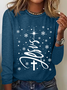 Jesus Christmas Tree Long sleeve shirt