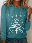 Jesus Christmas Tree Long sleeve shirt