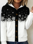 Wool/Knitting Christmas Casual Hoodie Cardigan
