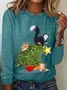 Cat Christmas Funny  Long sleeve shirt