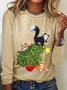 Cat Christmas Funny  Long sleeve shirt