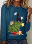 Cat Christmas Funny  Long sleeve shirt