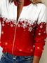 Casual Christmas Others Loose Cardigan